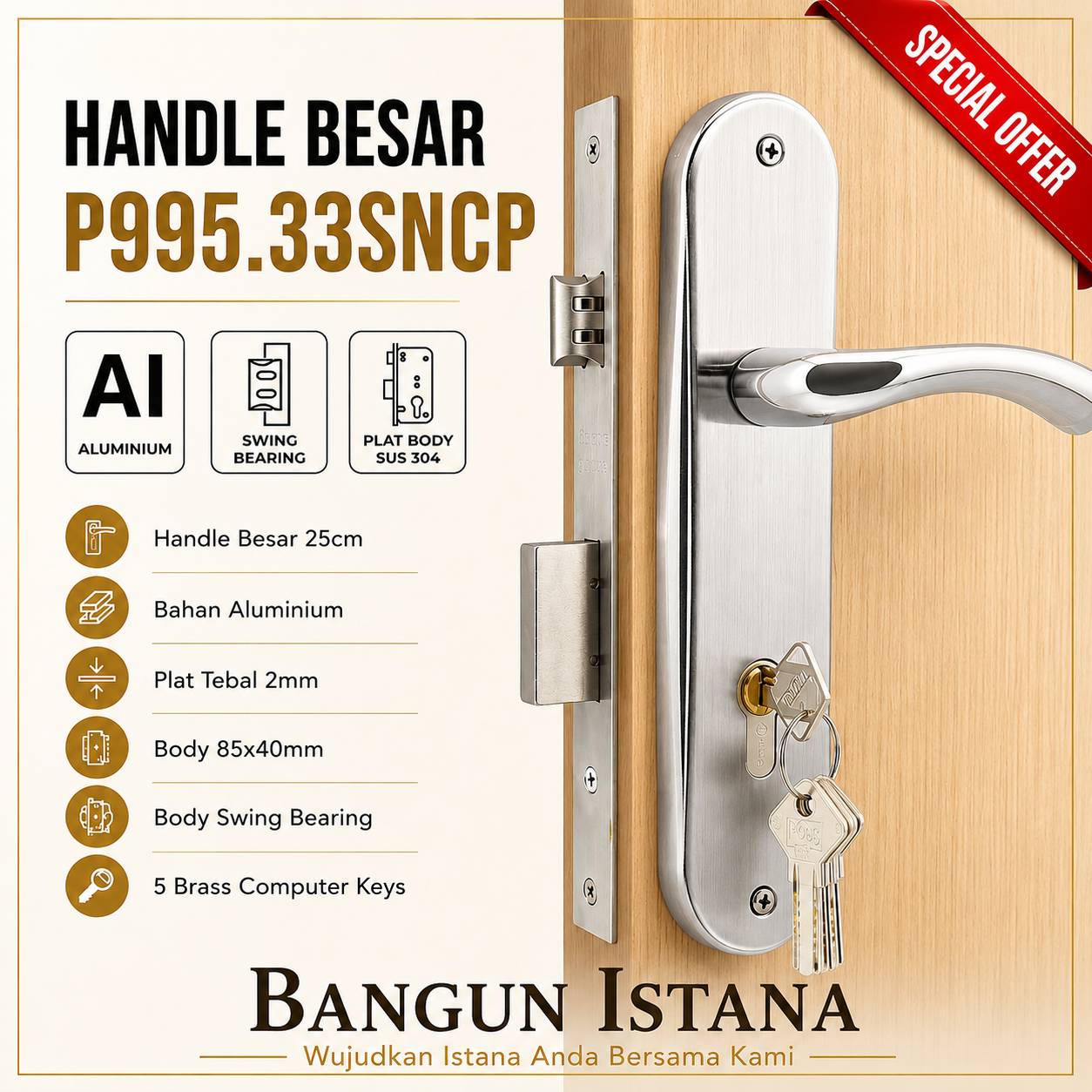 KUNCI PINTU NICOLE 995.33 